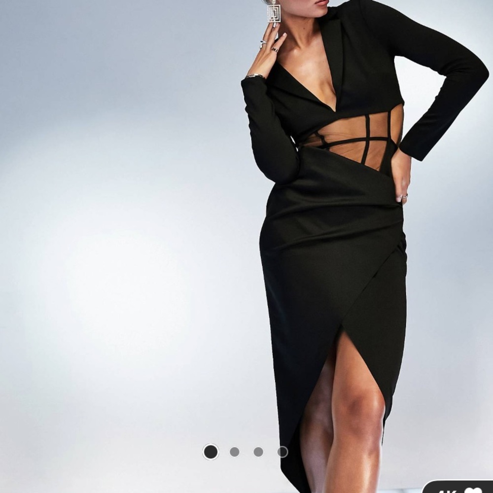 ASOS Corset tux dress